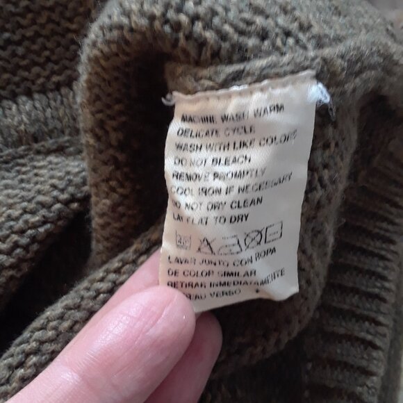 Vintage 90s Lizsport Cotton Oversized Cardigan Sweater - Picture 7 of 10